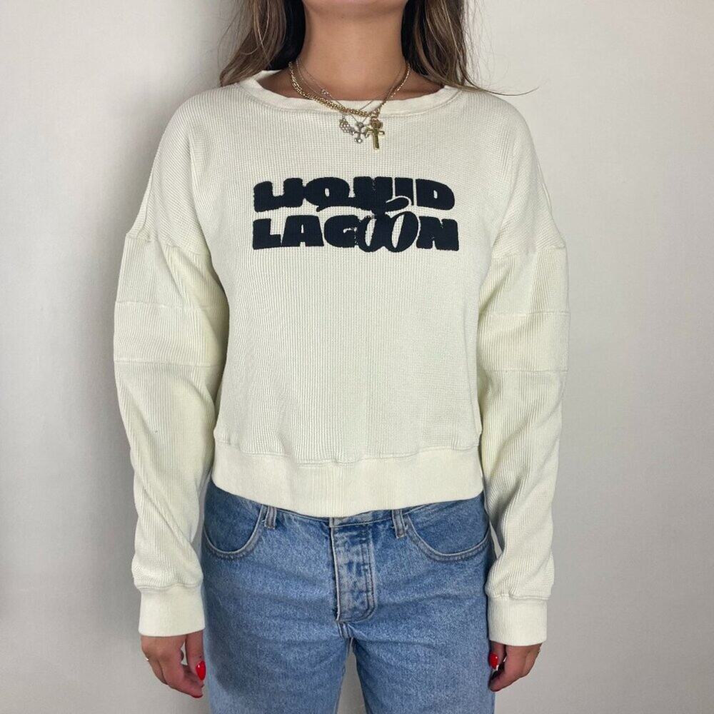 Liquid Lagoon Waffle Knit Thermal Shirt
